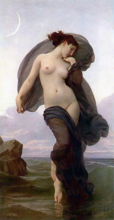 Adolphe William Bouguereau Evening Mood (mk26) Norge oil painting art